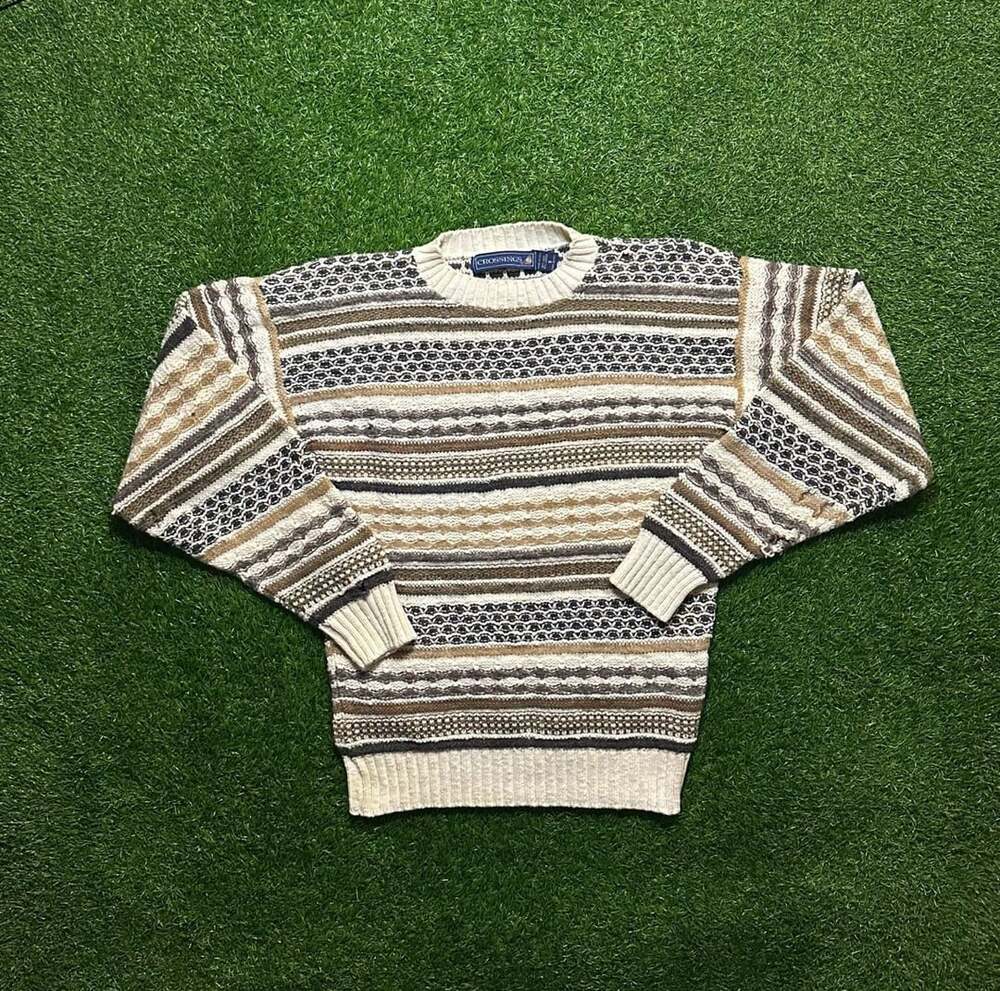 Vintage 1990s Crossings Texture Knit Sweater.